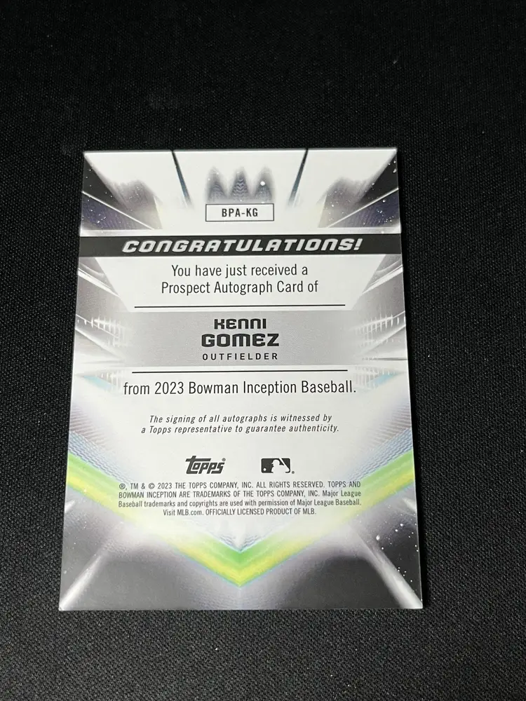 2023 Bowman Inception Henni Gomez Auto /300 Houston Astros