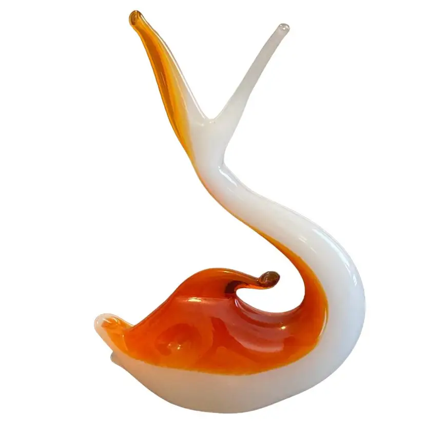 Hand Blown Art Glass Whale Dolphin Figurine