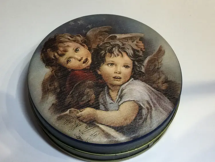 Vtg 1996 Cherub Angel Coasters and Coaster Holder by House of Lloyd Set Of 4