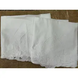 Vintage White Battenburg Pillowcases (Set Of 2)