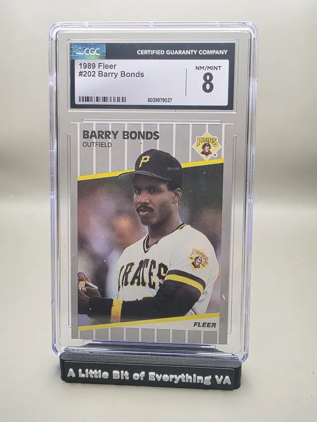 Barry Bonds #202 1989 Fleer CGC 8