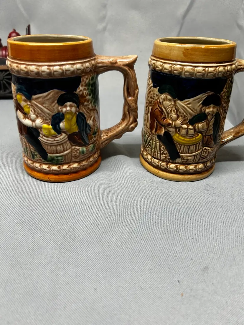 2 Steins Or Mugs Made In Japan
