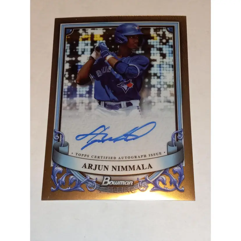 Arjun Nimmala 2024 Bowman Sterling Auto #PA-AN Blue Jays