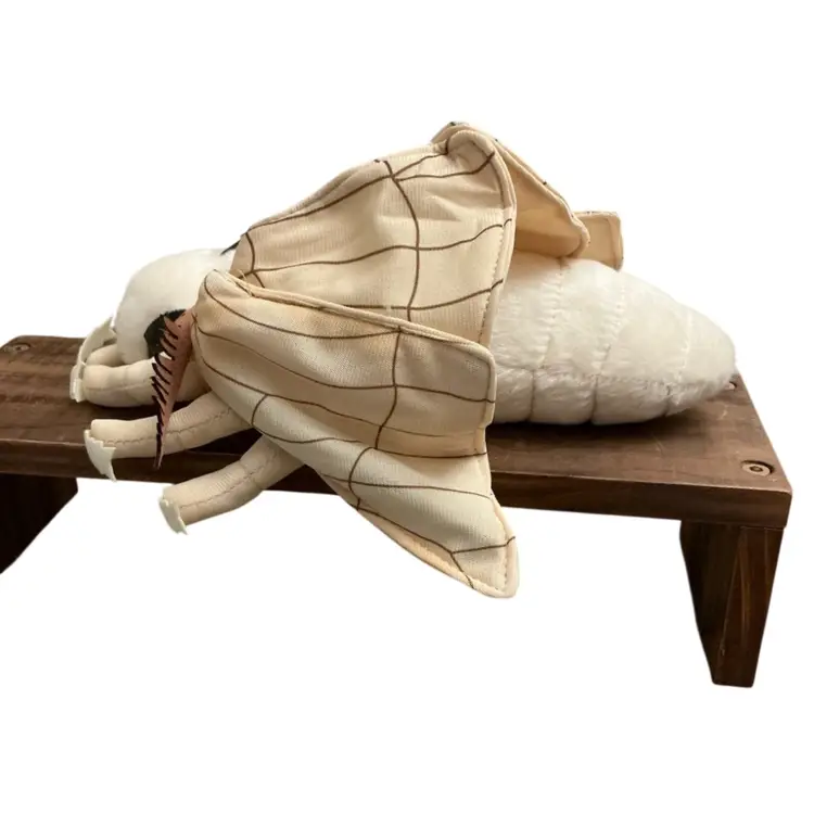 Frankiezhou Silk Moth Stuffed Animal Plush Toy 10 1/2” X 12”