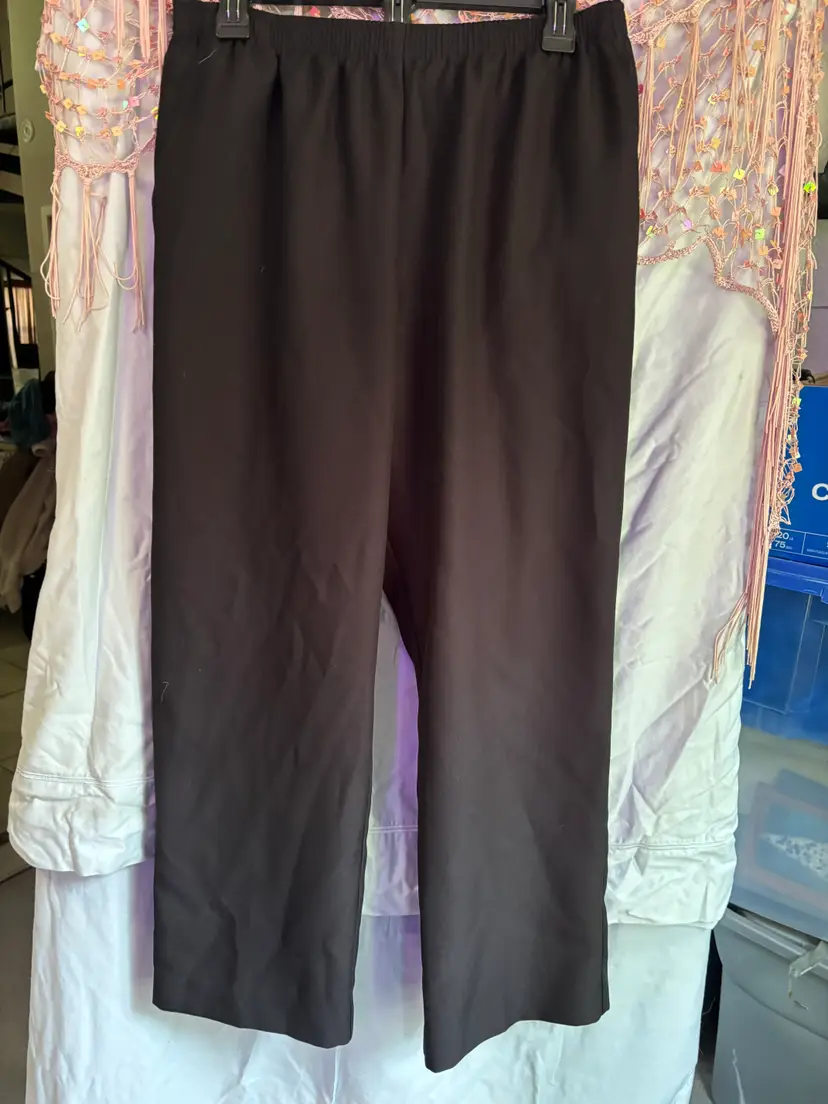 Alfred Dunner Ladies Size 14P Black Dress Pants