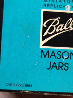 Miniature Mason Jar S & P Shakers In Box