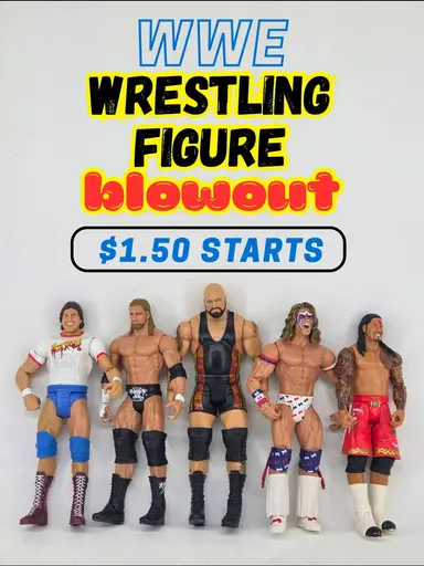 Vintage Wrestling Figures Estate sale buy out