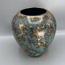 WMF Ikora Art Deco Metal Design Vase Round - Paul Haustein