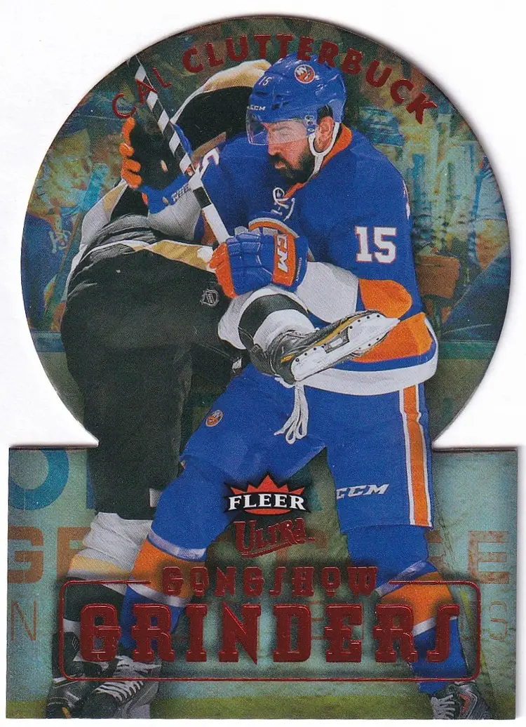 2014-15 Ultra Gongshow Grinders #GG15 Cal Clutterbuck New York Islanders Hockey Card