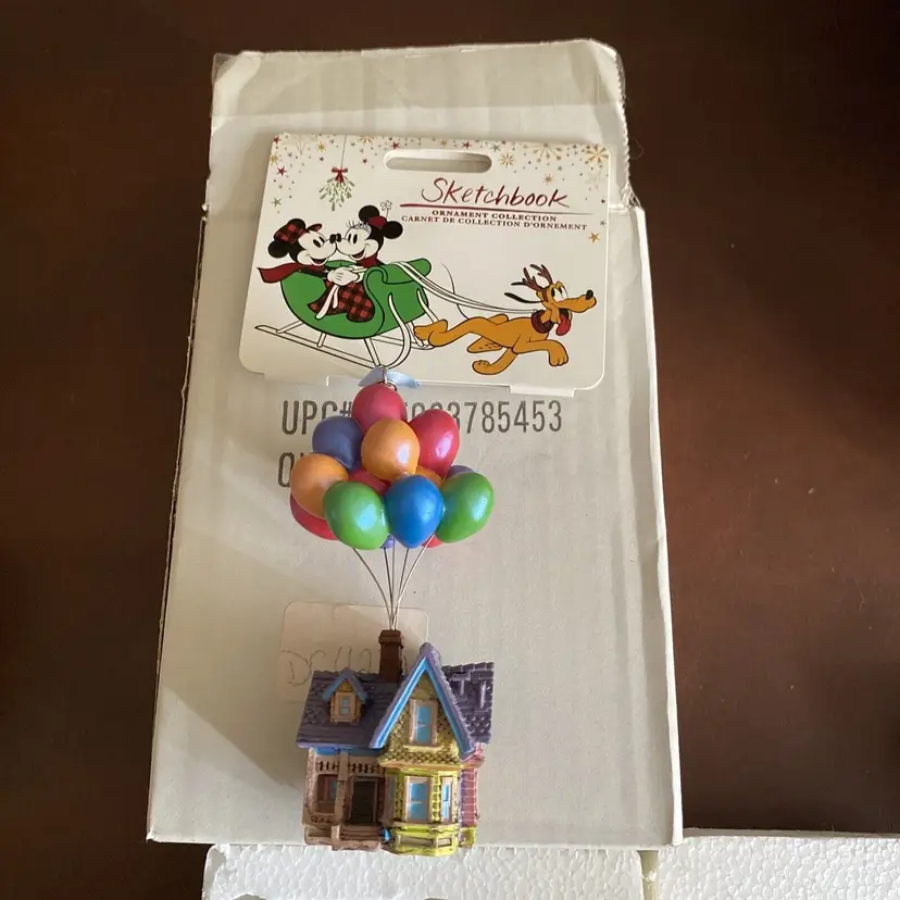 DISNEY STORE SKETCHBOOK UP HOUSE BALLOONS SKETCHBOOK ORNAMENT 2017