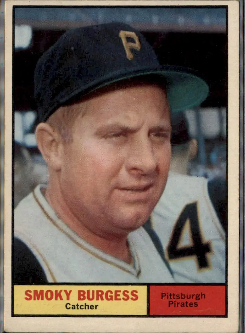 1961 Topps #461 Smoky Burgess - ( ) - Pittsburgh Pirates