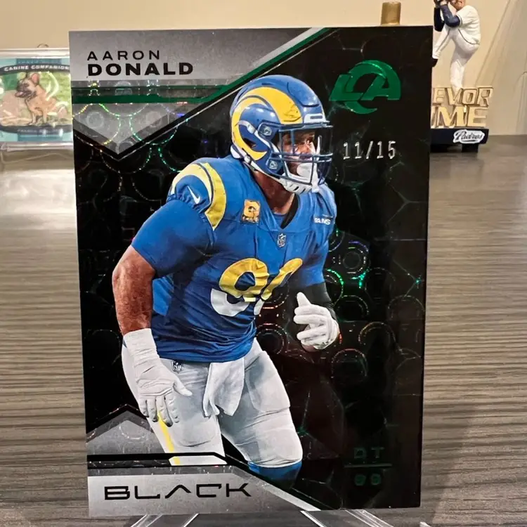 2023 Panini Black Aaron Donald 11/15 SP Los Angeles Rams