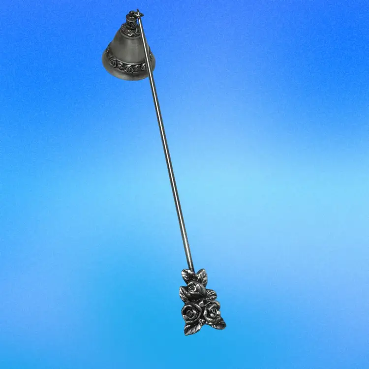 Pewter Candle Snuffer Rose Design