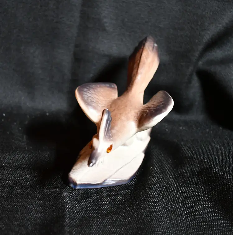 Vintage 1940’s Roselane Pottery - Roadrunner Figurine /  California Pottery #135