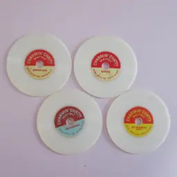 Mattel Charmin Chatty Talking Doll Sound Discs Set Of 4 Double Sided 1962 Parts