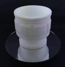 Vintage Randall Milk Glass Pedestal Dish