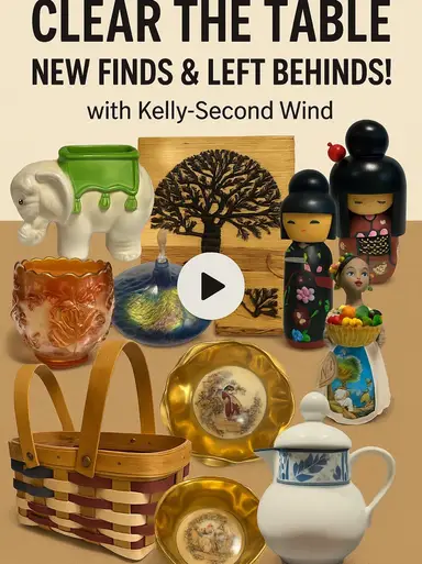 Clear the Table with Kelly! Recent Treasures & A Handful of Older Stock 
