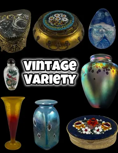 Glass, Micro Mosaics, Pottery, Jewelry & More