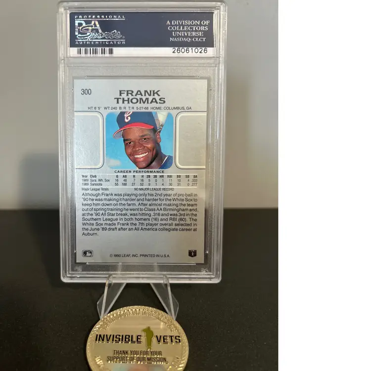 FRANK THOMAS 1990 LEAF RC PSA 10