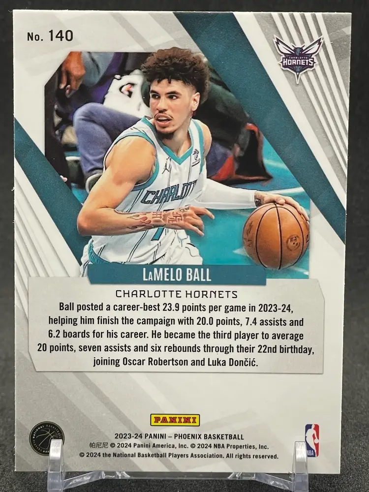 LaMelo Ball 2023-24 Phoenix #140 Teal Lazer Phoenix