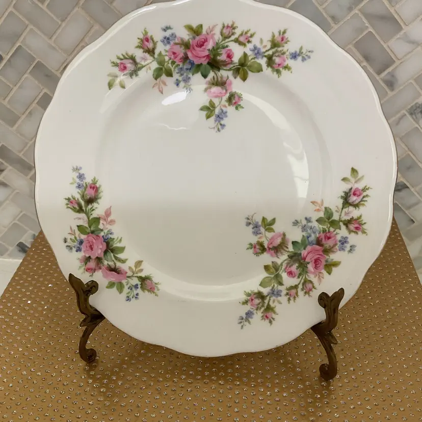 8” Royal Albert Moss Rose China Plate