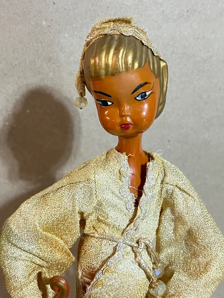 RARE Pair of Vintage Tilso Pixie Elves musicians Standing 17”