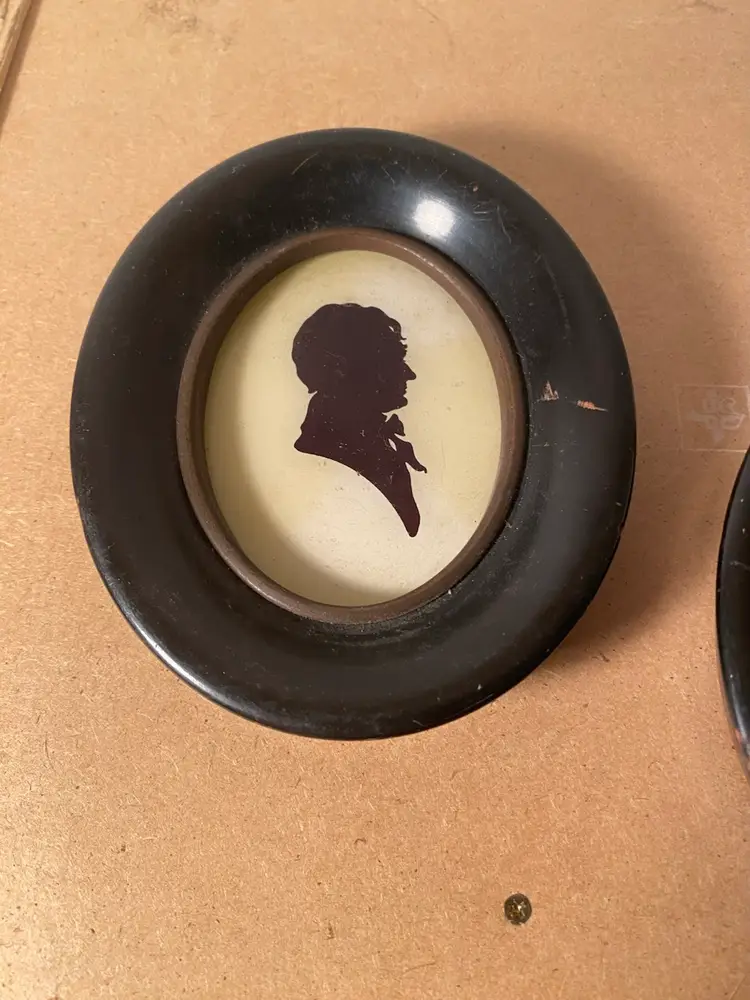 Small Framed Silhouettes Of Man & Woman