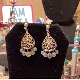 Dangle Earrings Gold toned