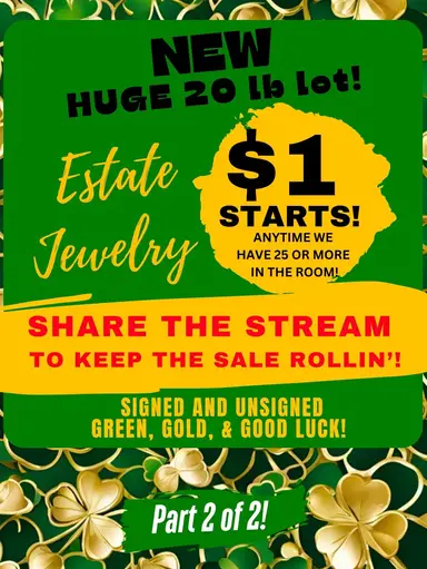 Share For Sale ✨ $1 Starts w/25 In Room ✨ Estate Jewelry!