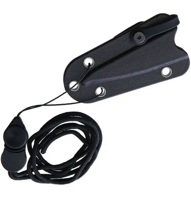 Fox Edge Neck Knife Black/Brown G10