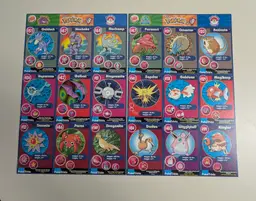 POKEMON 1ST MOVIE 1999 BURGER KING #4, #6 MASTER TRAINER SET UNCUT 9 Card Sheet