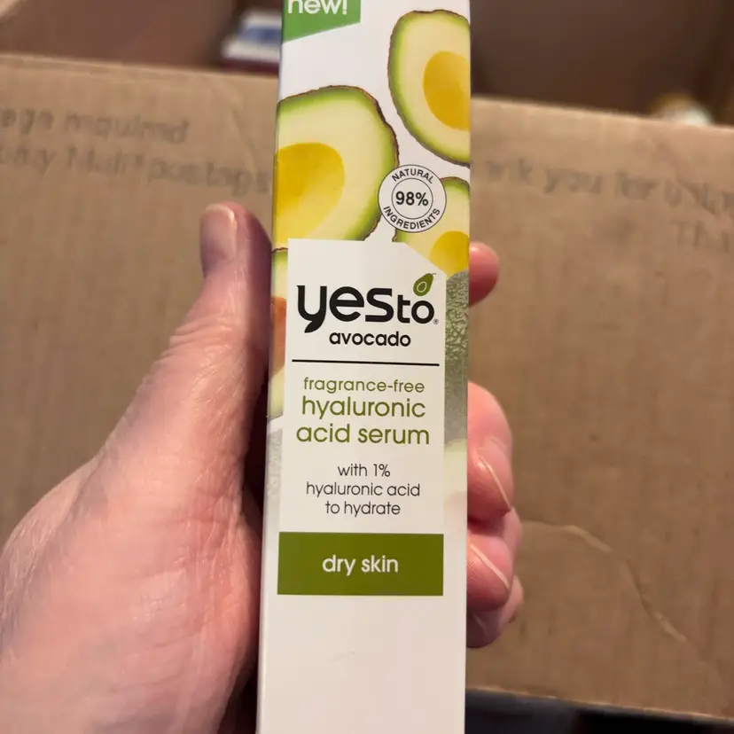 Yes, To Avocado Fragrance Free Hyaluronic Acid Serum With 1% Hyaluronic Acid Dehydrate Dry Skin