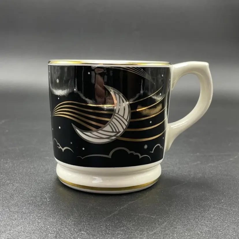 Sun and Moon Metallic Celestial Syzygy Coffee Mug Cup Drinkware Kitchen
