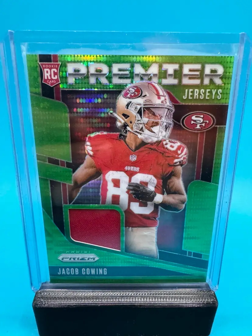 Jacob Cowing Prizm Premier Jerseys RC San Francisco 49ers