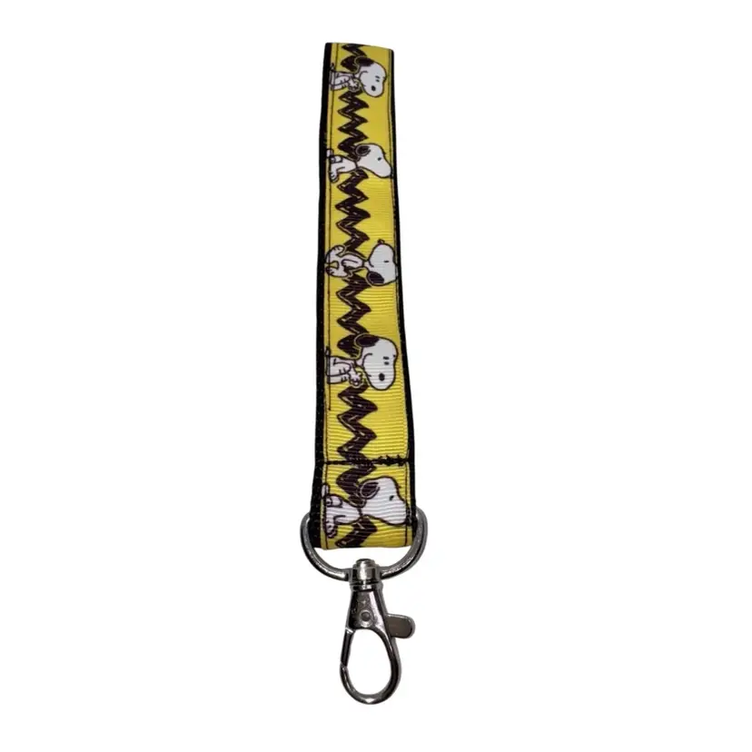 Keychain Lanyard Key Holder Wristlet Peanuts Snoopy Character NEW Handmade 8"