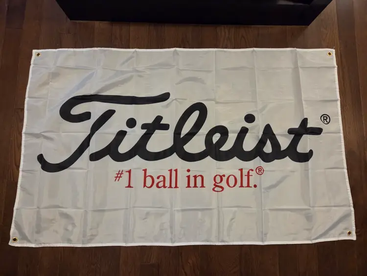 White Titleist "#1 ball in golf" Banner