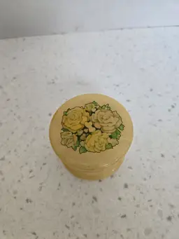 Hand Carved Alabaster Trinket box