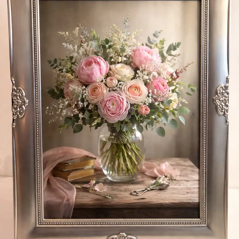 Picture Frame 10 X 8 Photo Brushed Nickel Finish