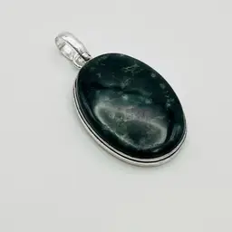 Ocean Jasper Pendant in Sterling Silver Finish (098)