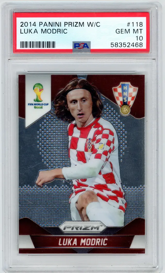 2014 Panini Prizm World Cup LUKA MODRIC #118 CROATIA PSA 10 GEM MT