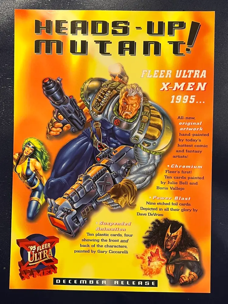 Marvel Fleer '95 FLEER ULTRA X-MEN PROMO CARD (1995)