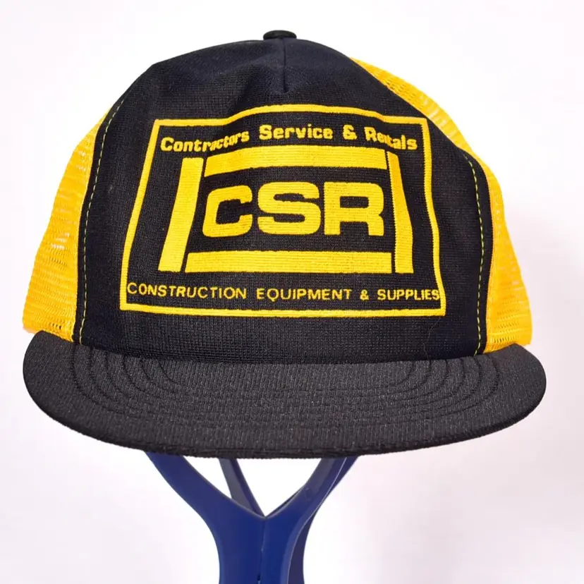 Contractors Service & Repair Construction Equipment & Supplies Trucker Ball Cap Vintage USA