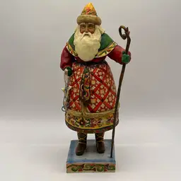 Jim Shore Heartwood Creek "Yuletide Greetings" Santa Holiday Decor F4005296