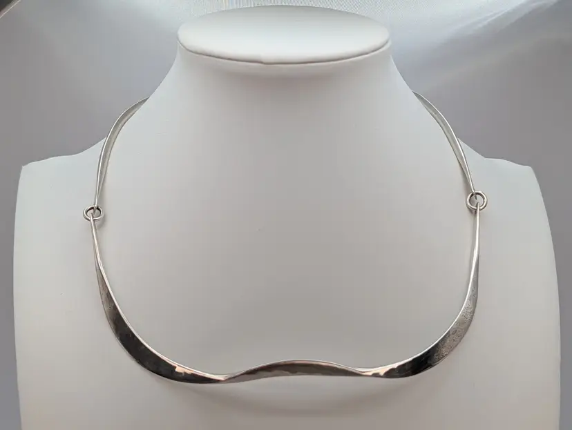 One Of A Kind Vintage Sterling Articulated Choker Necklace Annie Jägbeck Sweden