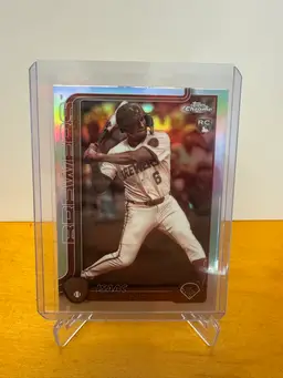 Isaac Collins 2025 Topps Chrome Sephia Rookie Card Refractor - Milwaukee Brewers