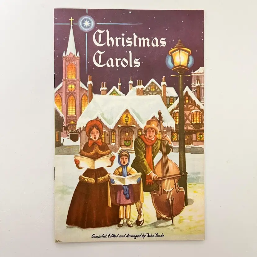 Christmas Carols Song Book Piano Music By John Bach Vintage 1960s Metropolitan Insurance Company Promo
