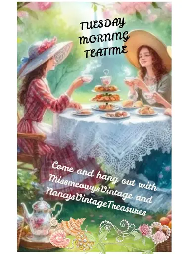 Tuesday morning treasures with co-host @NancysVintageTreasures 