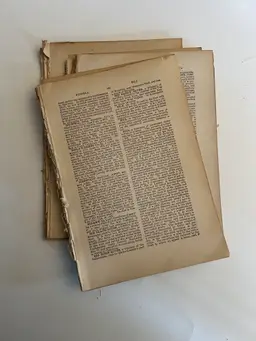 Old Book Pages from 1909. Book Page Bundle. 100+ Beautifully Aged Old Pages. Upcycle, Altered Art Collage, Mixed Media, Ephemera, Journaling