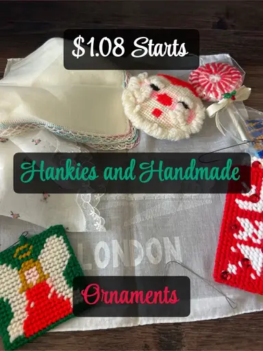 Hankies And Handmade Ornaments 