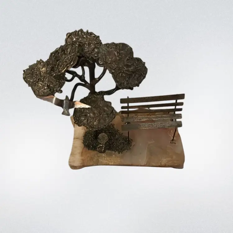 Mario Jason Mid-Century Jere Era Iron & Bronze Sculpture